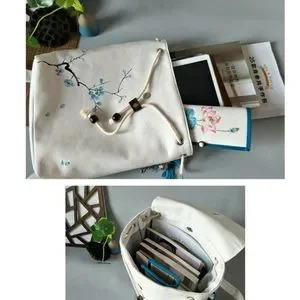 Bags | Vintageflowerembroidery Backpack Retro School Office  display picture 2